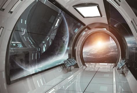 Buy Aofoto 10x7ft Spaceship Interior Background Futuristic Science