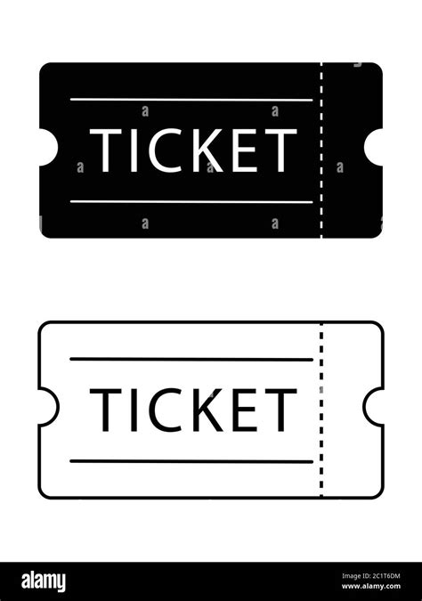 Ticket Clipart Black And White