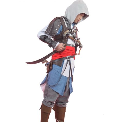 Assassins Creed Iv 4 Black Flag Edward Kenway Cosplay Costume