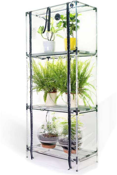 Amazon Com Mini Indoor Greenhouse Sezam XL Fan Adjustable Plant Stand