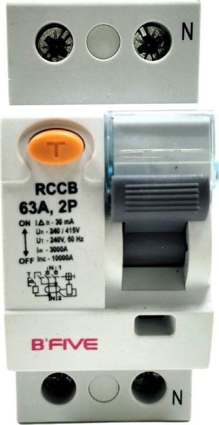 Bfive Rccb Double Pole 63 Amp Residual Current Circuit Breaker Isi