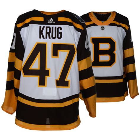 Torey Krug Boston Bruins Game Worn 2019 Nhl Winter Classic Jersey Nhl