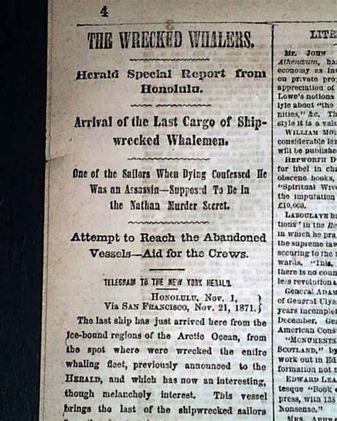 Whaling Disaster Of 1871