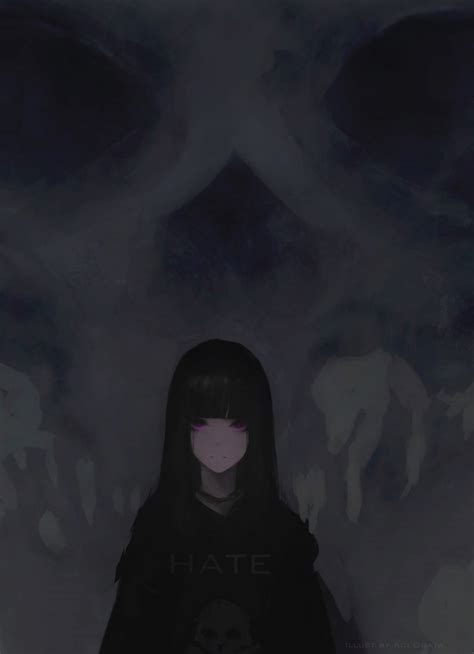 Anime Girl Dark Iphone Wallpaper Anime Cornersz