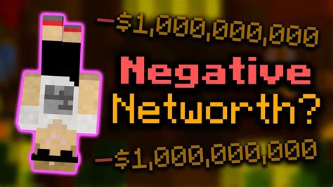 Your Networth Can Go Negative Hypixel Skyblock Youtube