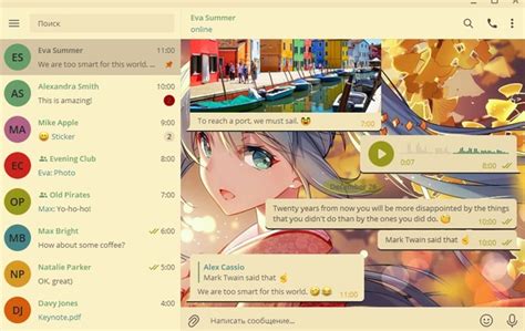 Красивые аниме темы для Telegram Krasivye Anime