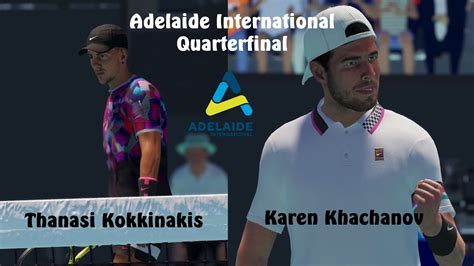 Adelaide International Thanasi Kokkinakis Vs Karen Khachanov