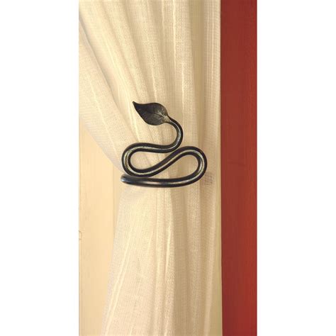 Leaf Curtain Tie Backs Wrought Iron Home Accessorieswrought Iron Home
