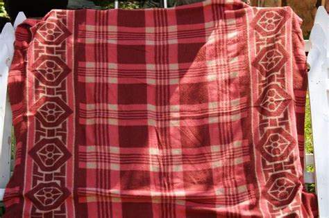 Mid Century Vintage Camp Blankets Western Southwest Camping Lodge Or