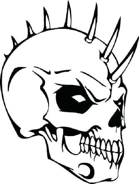 Scary Skull Drawing Free Download On Clipartmag