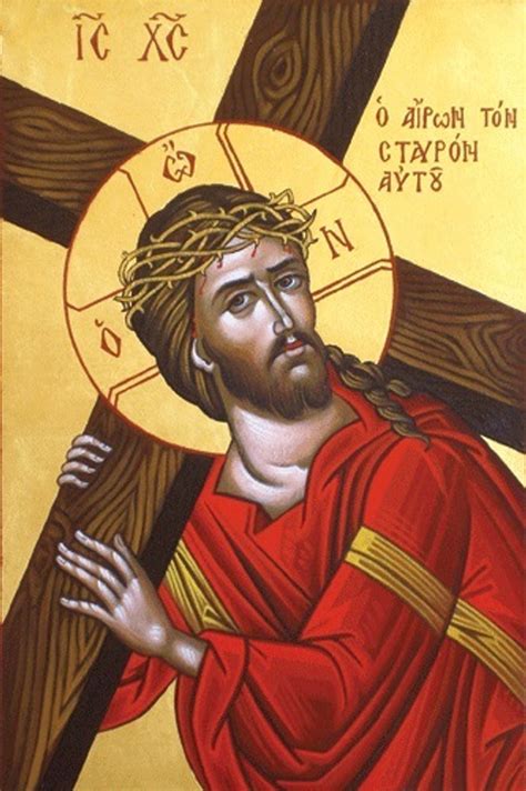 Christ Carrying The Cross Medium Icon Ancient Faith Store