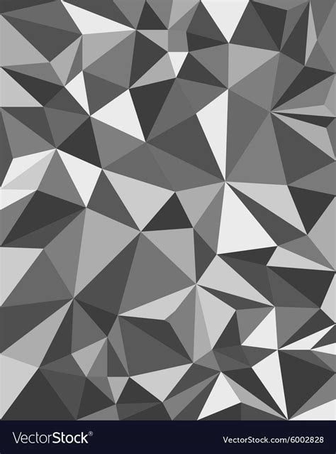 Grey Triangles Geometric Background Polygonal Design Vector