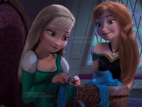 Ana Elsa Hair Down Disney Princess Frozen Disney Frozen Elsa Disney