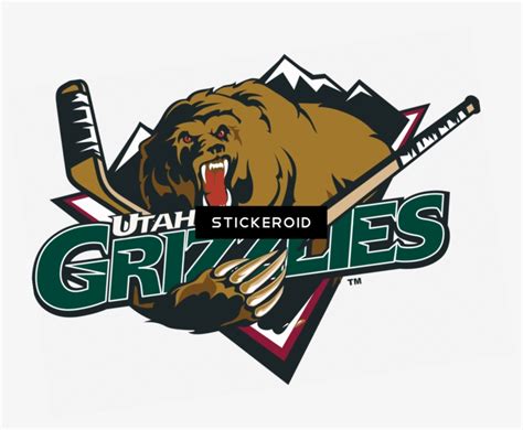 Utah Grizzlies Logo Utah Grizzlies Hockey 1393x1079 Png Download