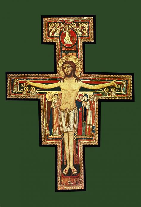 San Damiano Crucifix Indoor Outdoor Aluminum Print Catholic To The