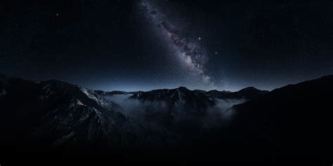 Papel De Parede 1920x960 Px Sombrio Galáxia Panorama Exposição