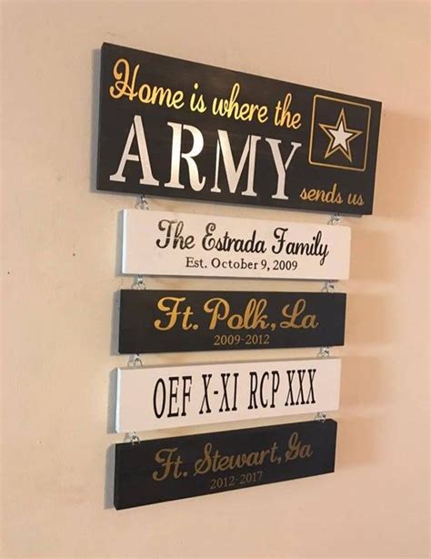 Military home decor army decor military crafts military shadow box award display military memorabilia memory wall home projects office decor. Home is Where The Army Sends us (With images) | Military ...
