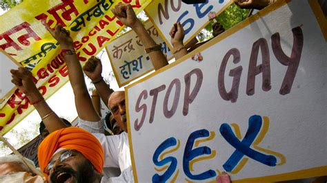 India Campaigners Protest Law Banning Gay Sex World News Sky News