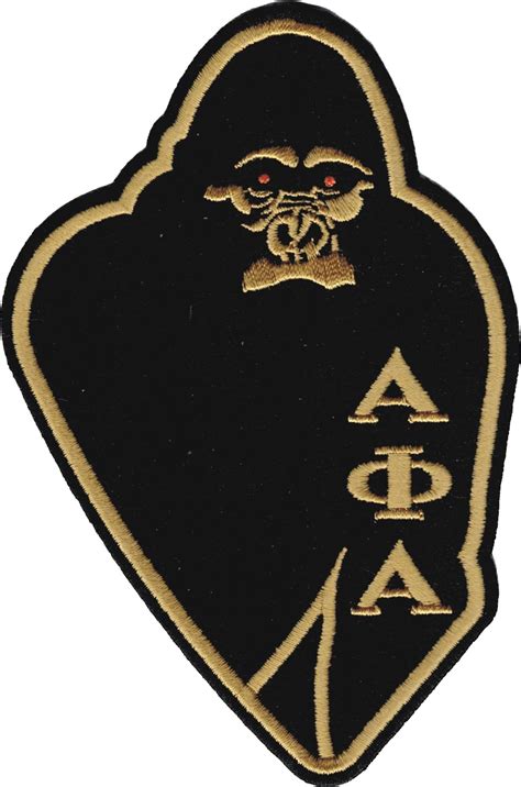 Alpha Phi Alpha Ape Mascot Image Iron On Patch The Cultural Exchange