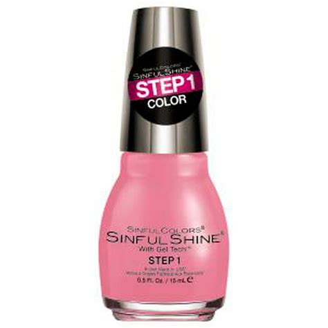 sinful colors sinful shine with gel tech step 1 nail polish yours truly 0 5 fl oz walmart