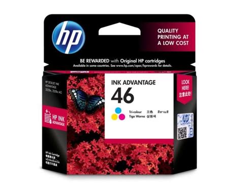 Hp 46 Tri Color Original Ink Advantage Cartridge Hp Online Store