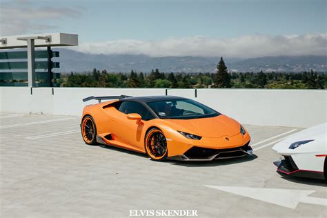 Orange Lamborghini Huracan Cars Modified Wallpapers Hd Desktop