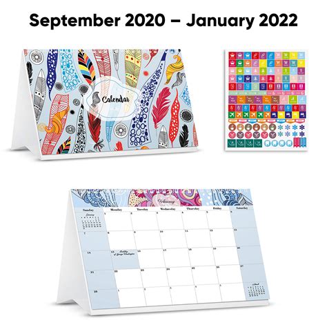 Buy Desk Calendar From February 2021 Through December 2022 With