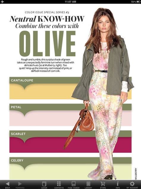 Instyle Olive Color Combinations For Clothes Color Combos Outfit Colour Combinations Fashion