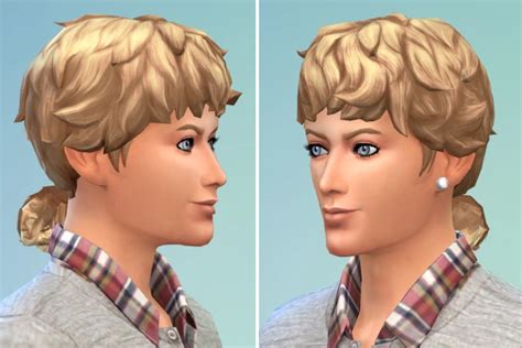 My Sims 4 Blog Cute Ponytail Hair For Males By Birksches