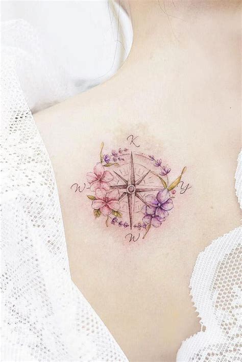 Pin By Cheryl On Ccs Tattoos Feminine Compass Tattoo Small Compass