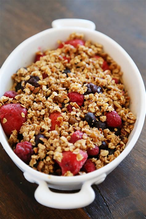 Warm Berry Crisp For Two The Comfort Of Cooking
