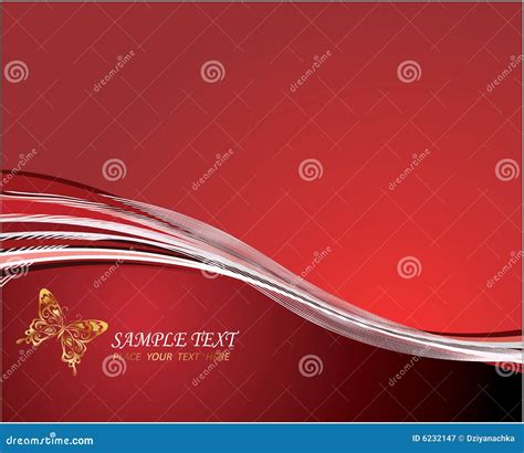 Red Background For A Logo Stock Vector Illustration Of Butterfly 6232147