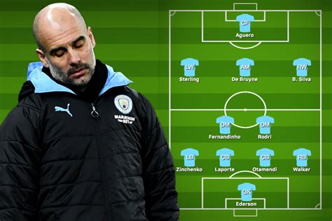 what is pep guardiola s best xi at man city s best starting xi no place for john stones leroy