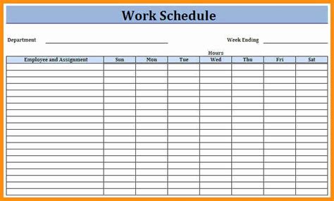 Employee Weekly Schedule Template Free Lovely Monthly Employee Schedule