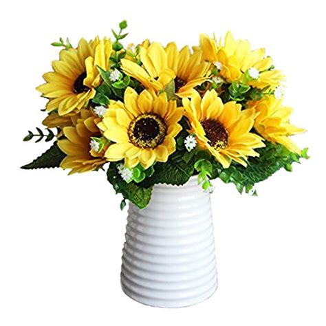 Buy unbranded sunflower dried & artificial flowers and get the best deals at the lowest prices on ebay! Bilipala Artificial Sunflower Flowers Bouquet For Home ...