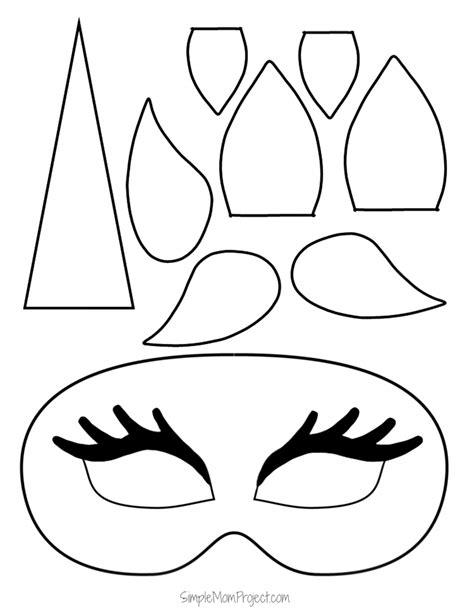 You might also be interested in. Unicorn Face Masks with FREE Printable Templates | Unicorn ...