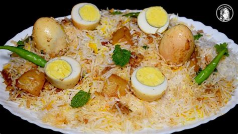 Egg Biryani Recipe Restaurant Style Egg Dum Biryani Anda Biryani