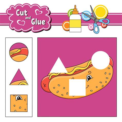 Premium Vector Cut And Glue Game For Kids Education Developing