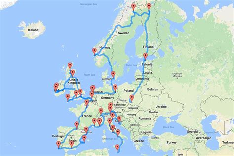 5 Epic Road Trip Maps That Tackle A Lifetime Of Sightseeing In One Go