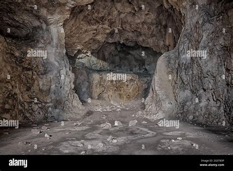 Scary Terrible Stone Cave Stock Photo Alamy