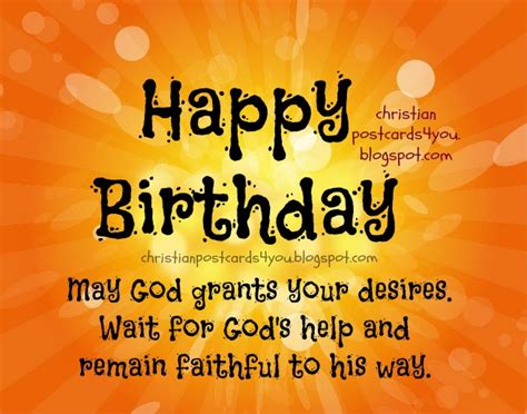 Happy Birthday God Helps You Christian Cards For You