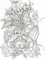 Chicano Muertos Thug 5stardesigns Gangsta Stencils Scan0006 Tweety Skulls Getcolorings Willemxsm sketch template