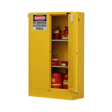 Storage cabinets used to store 60 gallons of class i and class ii liquids and 120 gallons of combustible liquids, for a total volume of 180 gallons. Large Flammable Safety Storage Cabinets - iQSafety