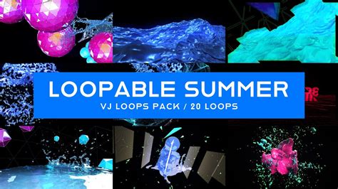 Loopable Summer Vj Loops Pack Youtube