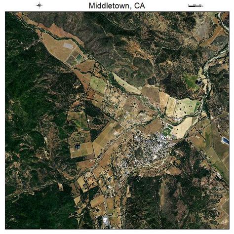 Aerial Photography Map Of Middletown Ca California
