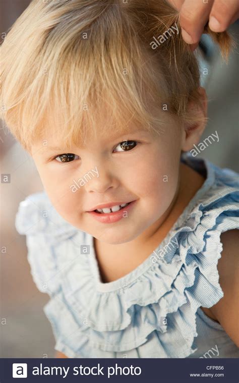 Little Girl Portrait Stock Photo Alamy