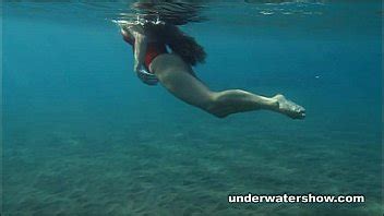 Julia Is Swimming Underwater Nude In The Sea Swimsuit Sluts