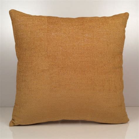 Gold Ochre Pillow Throw Pillow Cover Decorative Pillow