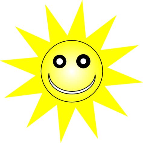 Happy Sun Smiley Happy Yellow Sun Clip Art At Vector Clip Art Wikiclipart