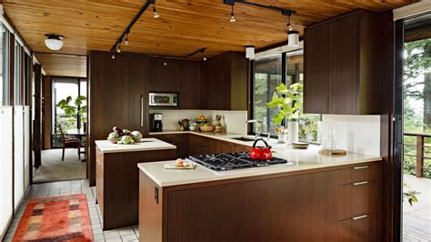Mid Century Modern Kitchen With Artistic Interior Space Interior